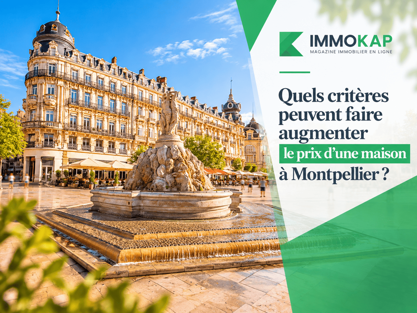 Fontaine et immobilier à Montpellier