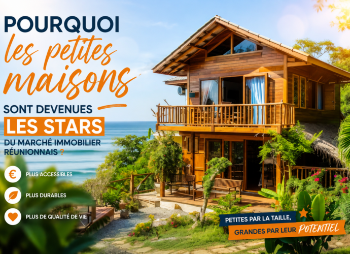 Petite maison à vendre à La Réunion dans un environnement tropical prisé par les acheteurs