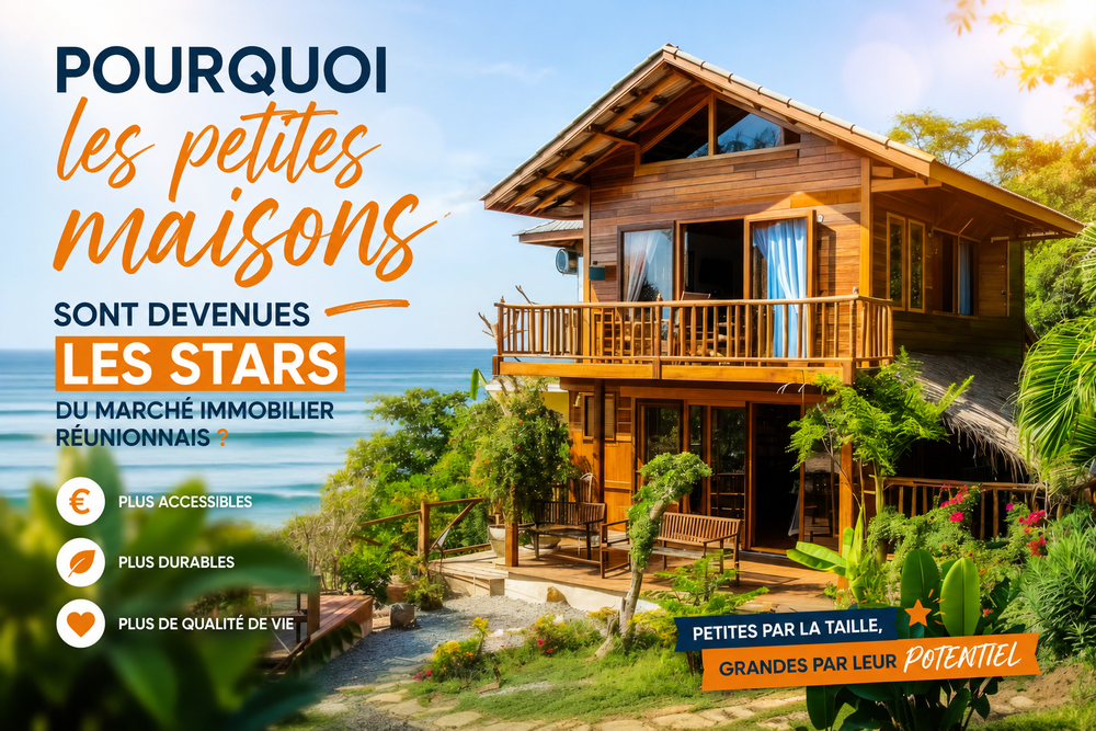 Petite maison à vendre à La Réunion dans un environnement tropical prisé par les acheteurs