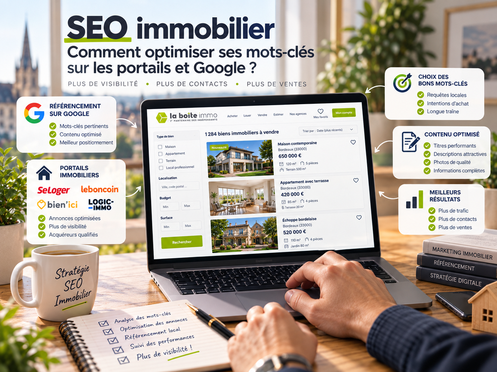 SEO immobilier pour améliorer la visibilité d’une agence immobilière