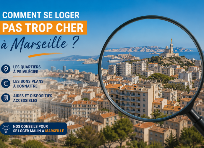 Logement à Marseille pas cher dans un quartier abordable de la cité phocéenne