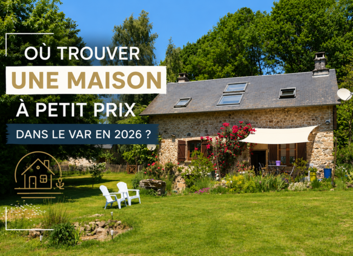 Maison à petit prix dans le Var avec jardin dans un environnement calme