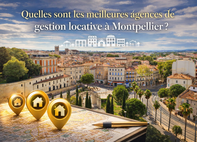 Vue de Montpellier illustrant les meilleures agences immobilières de gestion locative à Montpellier