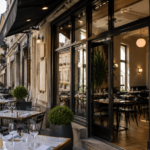 Terrasse de restaurant dans le centre historique de Poitiers, exemple de CHR à vendre ou reprendre
