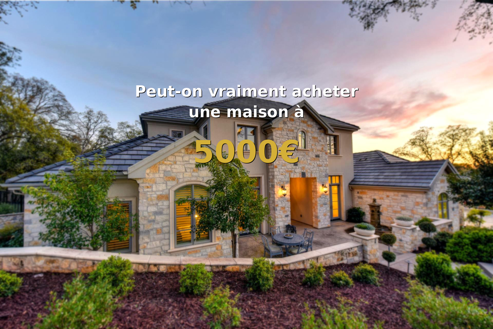 vente de maison à 5000 euros, opportunité immobilière atypique